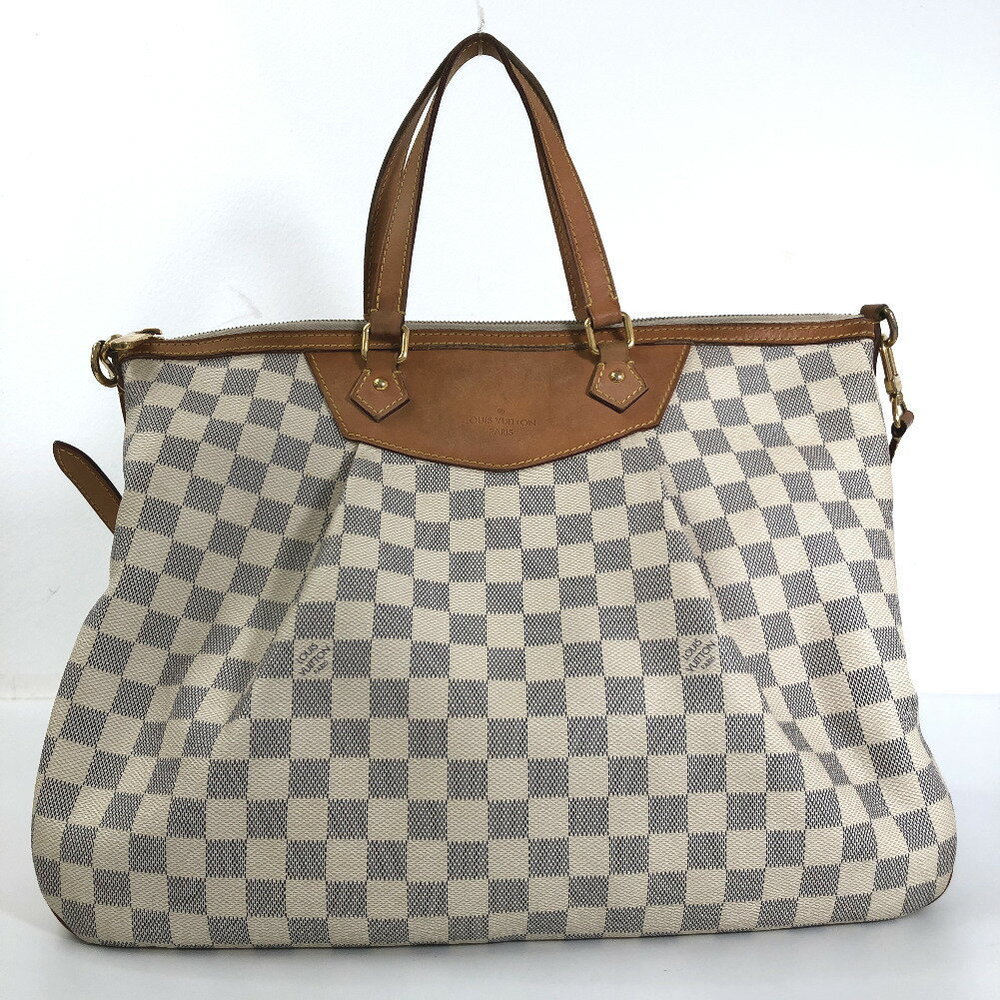 Louis Vuitton Siracusa GM Damier Azur Canvas Shoulder Bag - Picture 2 of 14
